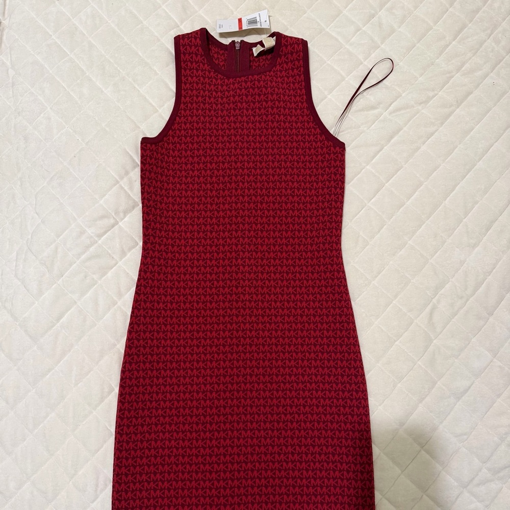 Michael Kors Red Sleeveless Dress